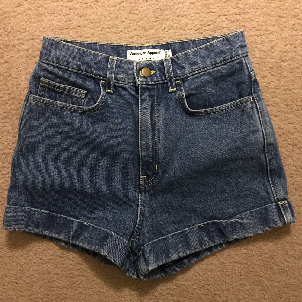 American Apparel Mom Jean Shorts